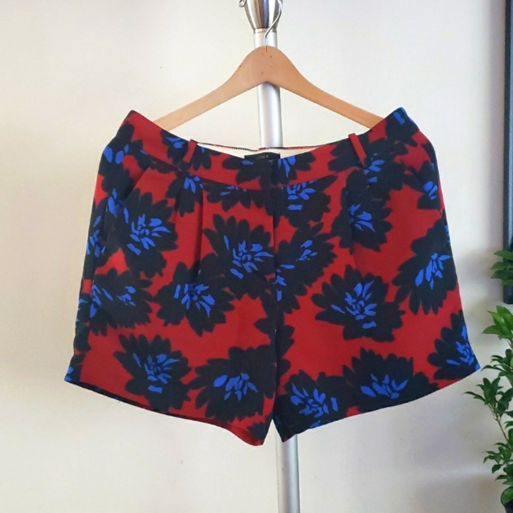 J. CREW Firework Floral Shorts